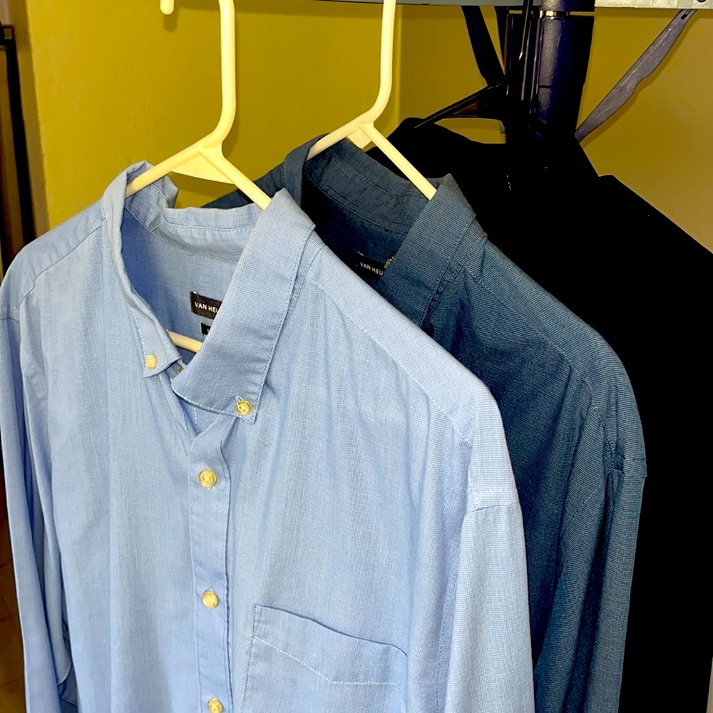Van Heusen Men's Long Sleeved - BLACK only available  All $6 items = 2 for $10